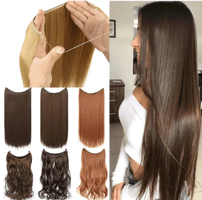 Aplique Mágico de Cabelo Fio Invisível