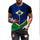 Camisa Unissex Casual Bandeira do Brasil