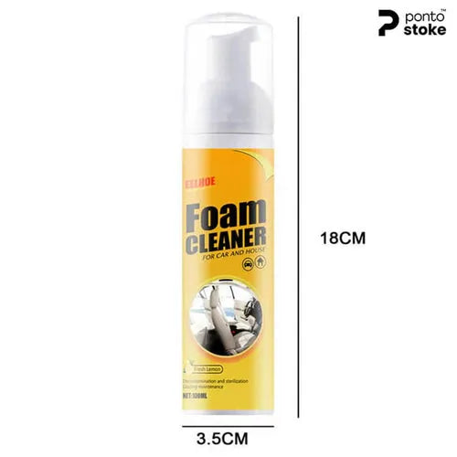 Spray de Espuma Mágica pra Limpeza Profunda - Foam Cleaner™: Seu Carro Novo e Sem Manchas