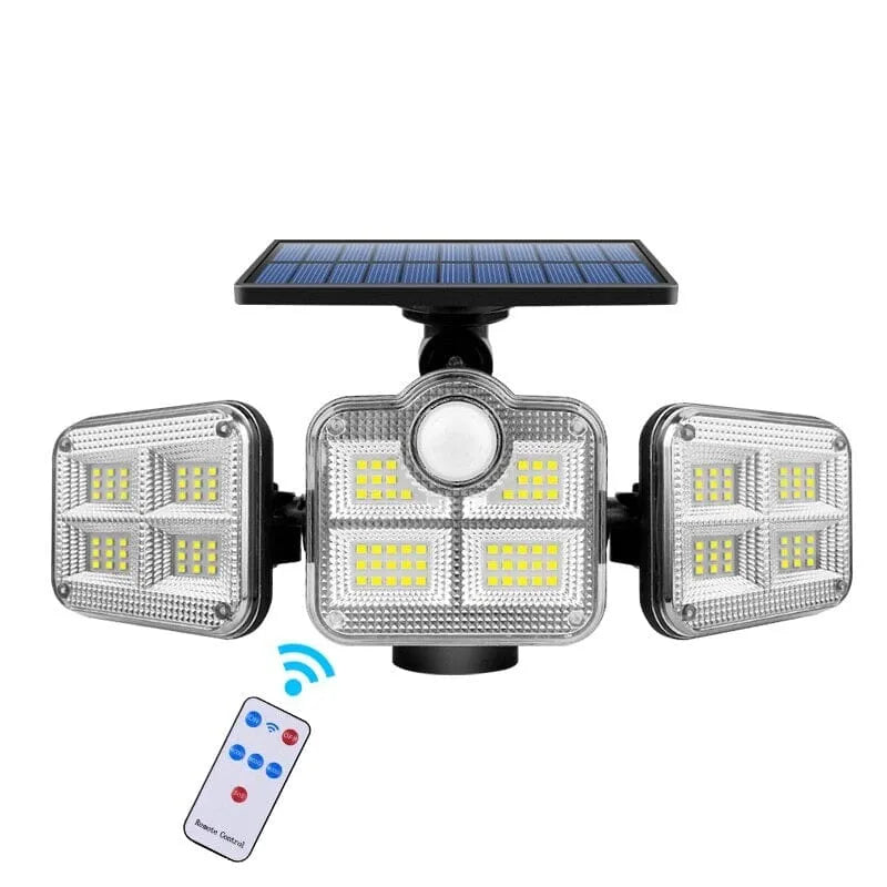 Refletor Led Solar Com 3 Cabeças 800W - EcoLight