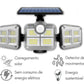 Refletor Led Solar Com 3 Cabeças 800W - EcoLight